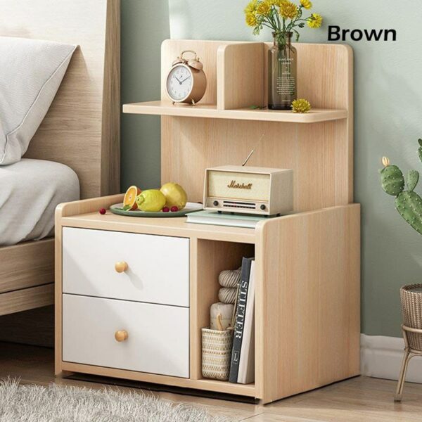 BMK Mini Storage Cabinet Bedside Table Bedroom Side Table - Image 3