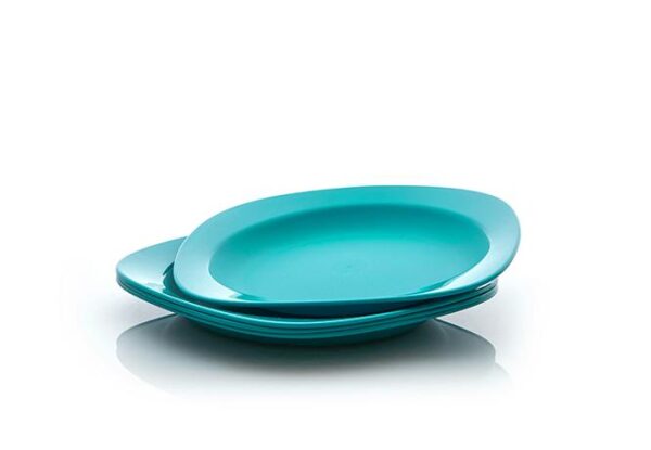 Tupperware Deep Plate Biru Tosca (4pcs)