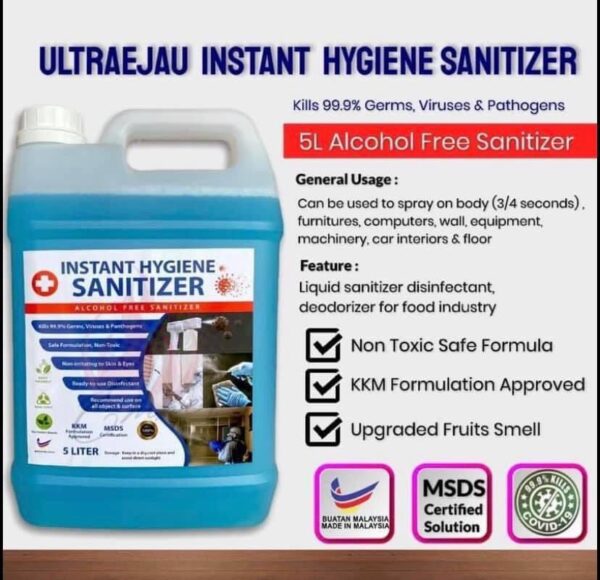 ULTRAEJAU INSTANT HYGIENE SANITIZER 5 LITRE - Image 2
