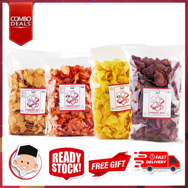 (COMBO) KEREPEK UBI EDISI PEK 4 SEKAWAN ORIGINAL TOKMART 2000g
