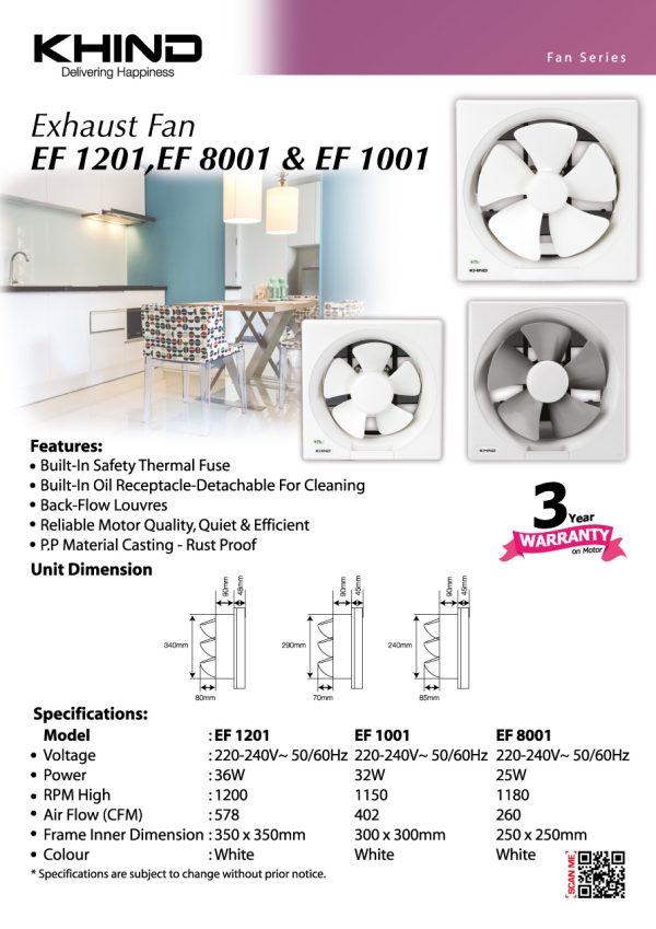12" Exhaust Fan (EF1201) - Image 2