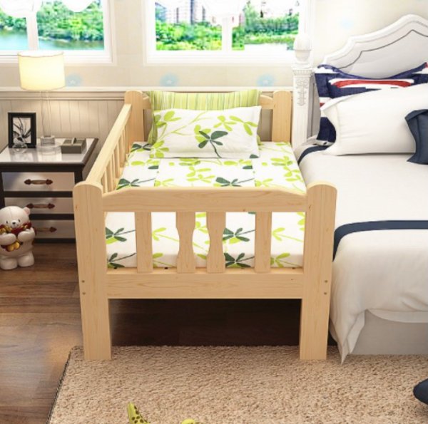 BMK Wooden Baby Bed Cot Attached to Parents Side Bed WITHOUT MATTRESS