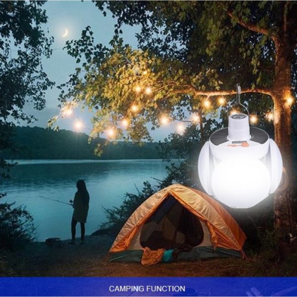 Solar Rechargeable LED Bulb Light Solar Outdoor Waterproof Emergency Camping Garden Lighting Solar Light - Image 3