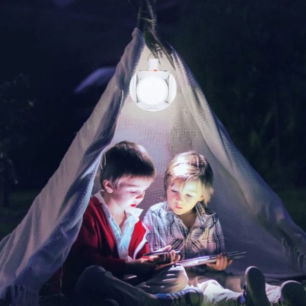 Solar Rechargeable LED Bulb Light Solar Outdoor Waterproof Emergency Camping Garden Lighting Solar Light - Image 2