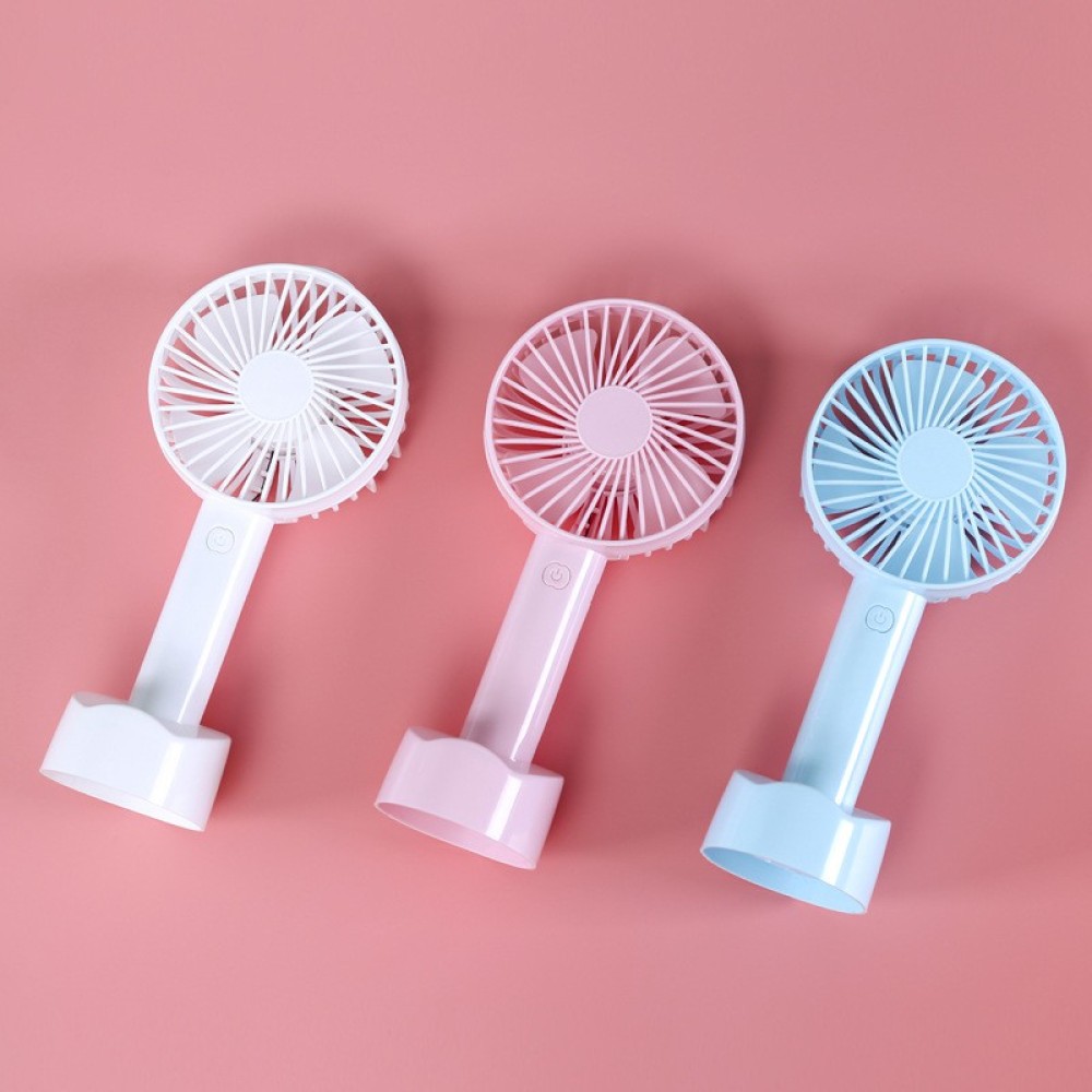 Handheld USB Small Fan Mini Rechargeable With Phone Holder Ready Stock Limited Quantity