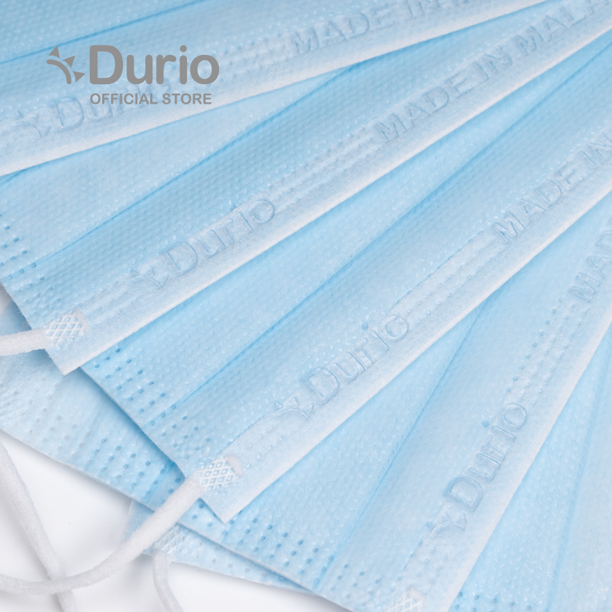 DURIO 541K KIDS COMFORT PLUS 4PLY SURGICAL FACE MASK - BLUE - Image 3