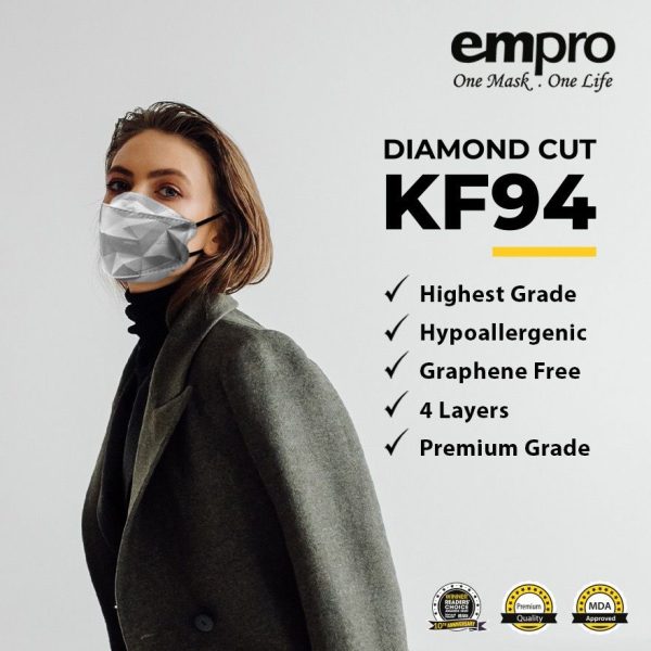 EMPRO KF94 Diamond Cut Face Mask (10's/box) - Image 3