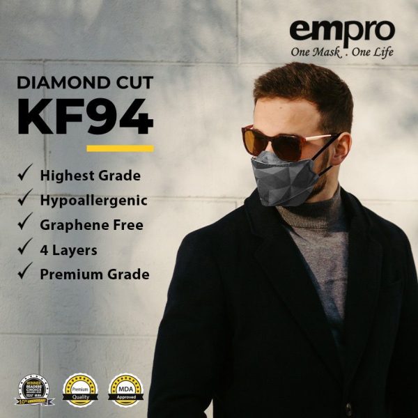 EMPRO KF94 Diamond Cut Face Mask (10's/box) - Image 4
