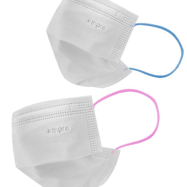 EMPRO Surgical Face Mask Box- BFE ≥98% White Mask with Blue and Pink Ear Loops! (SM-8786) - Image 3
