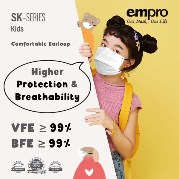 EMPRO COPPER OXIDE KIDS & SLIM FACE MASK [ Anti-Microbial ] SK-SERIES - KILL 99% OF AIRBORNE GERMS - Image 5