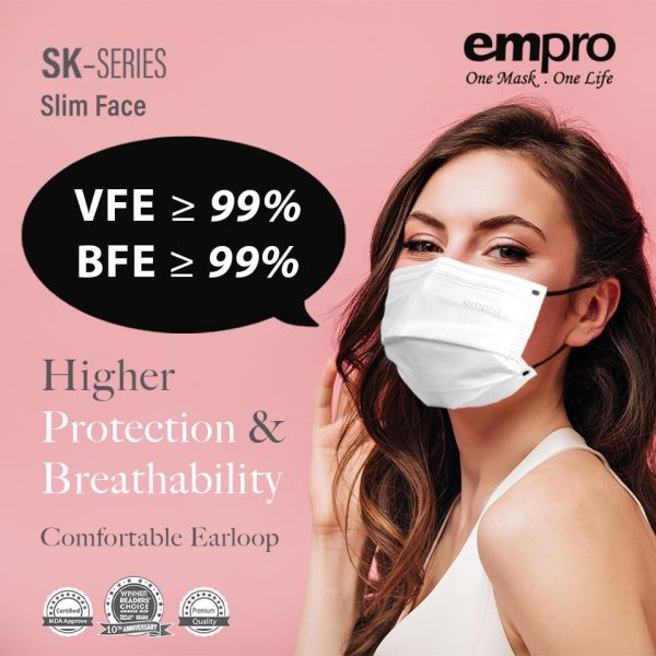 EMPRO COPPER OXIDE KIDS & SLIM FACE MASK [ Anti-Microbial ] SK-SERIES - KILL 99% OF AIRBORNE GERMS - Image 6