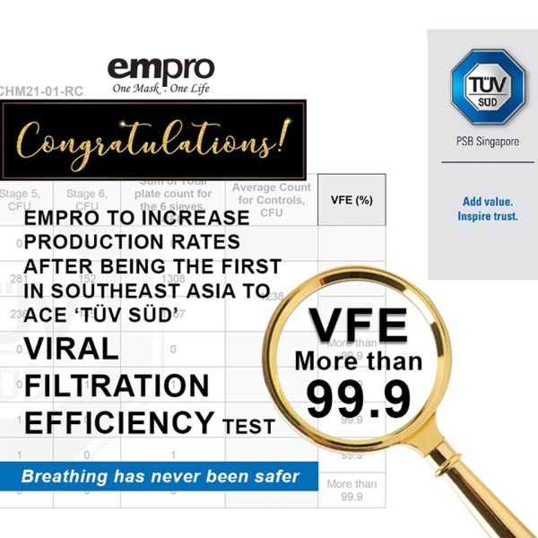 EMPRO COPPER OXIDE KIDS & SLIM FACE MASK [ Anti-Microbial ] SK-SERIES - KILL 99% OF AIRBORNE GERMS - Image 7