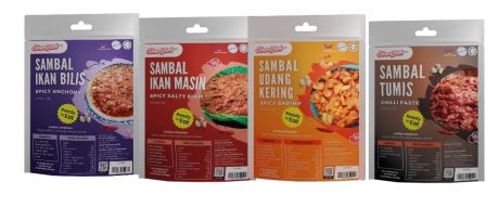 Spicy Chilli Sambal (Pouch) Dried Shrimp / Salted Fish / Homemade / Anchovy