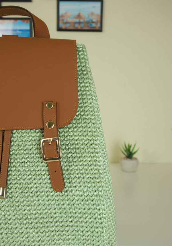 Green Crochet Bag - Image 3