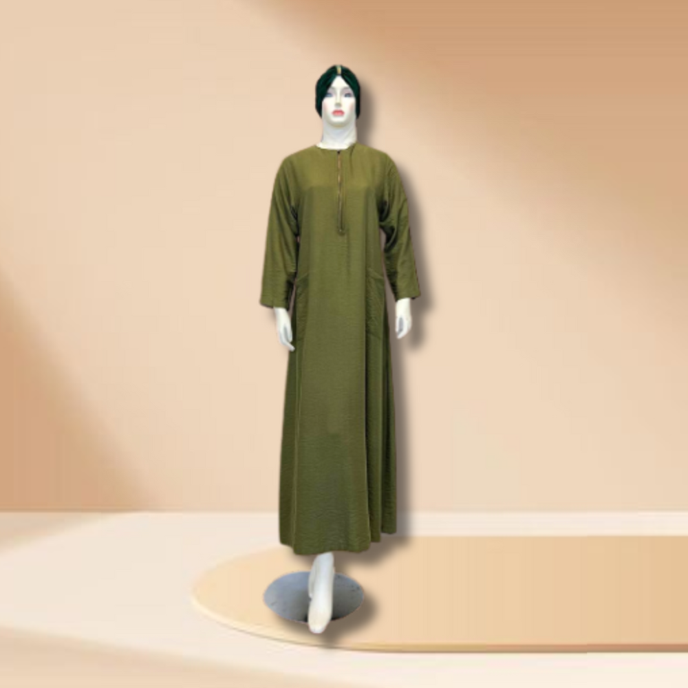 JUBAH CRINKLE GREEN