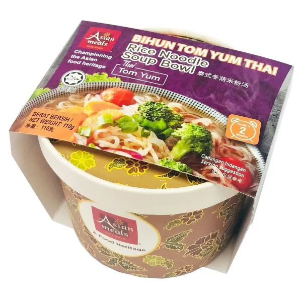 ASIANMEALS® RICE NOODLE SOUP BOWL TOM YUM 110GM