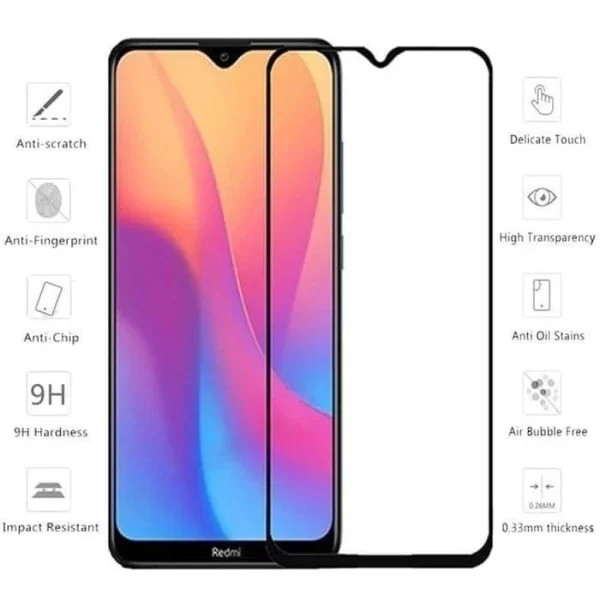 9D tempered glass full clear (Xiomi Redmi Redmi 8 / Redmi 8A) - Image 2