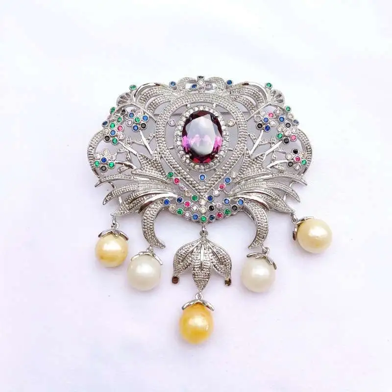 Bros Rhodium Mutiara Laut Gold